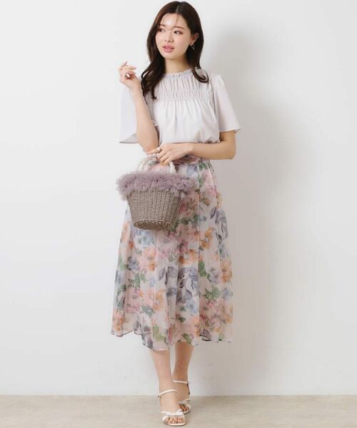 Couture Brooch / クチュールブローチ ロング・マキシ丈スカート | 【一枚で着映える・華やか・上品】Summerオーガンフルールスカート | 詳細29