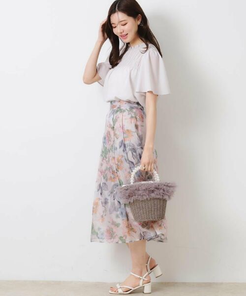 Couture Brooch / クチュールブローチ ロング・マキシ丈スカート | 【一枚で着映える・華やか・上品】Summerオーガンフルールスカート | 詳細30