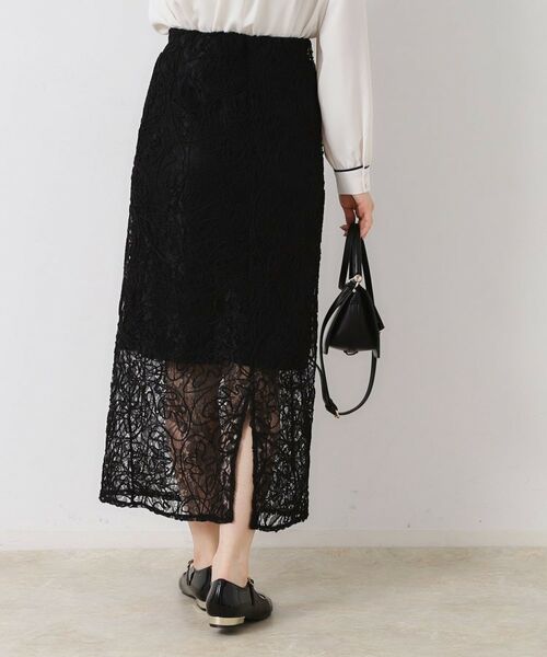 Couture Brooch / クチュールブローチ ロング・マキシ丈スカート | レースコード刺繍スカート | 詳細11