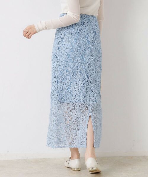Couture Brooch / クチュールブローチ ロング・マキシ丈スカート | レースコード刺繍スカート | 詳細19