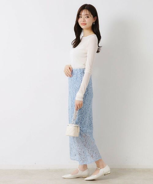 Couture Brooch / クチュールブローチ ロング・マキシ丈スカート | レースコード刺繍スカート | 詳細21