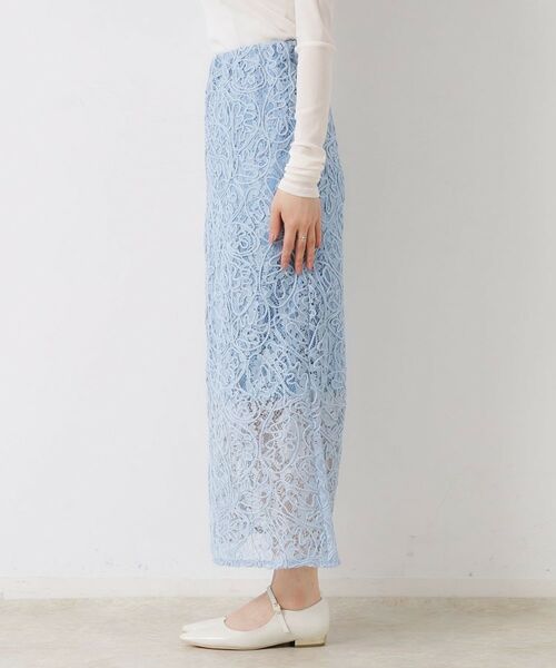 Couture Brooch / クチュールブローチ ロング・マキシ丈スカート | レースコード刺繍スカート | 詳細25