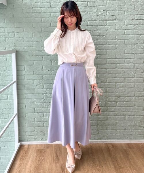 Couture Brooch / クチュールブローチ シャツ・ブラウス | 【きれいめ・通勤】ランダムタックレースシャツ | 詳細10