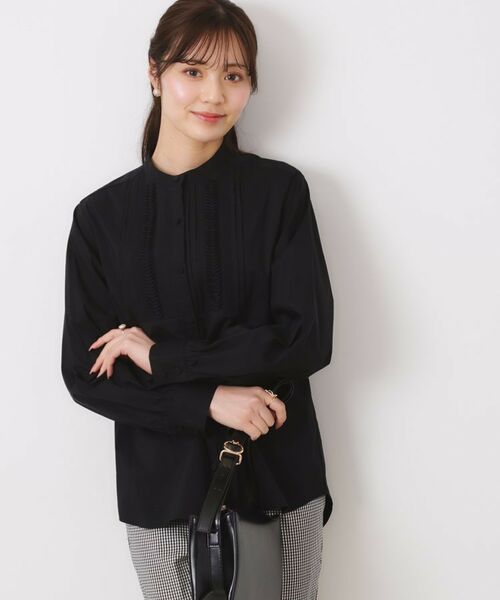 Couture Brooch / クチュールブローチ シャツ・ブラウス | 【きれいめ・通勤】ランダムタックレースシャツ | 詳細18