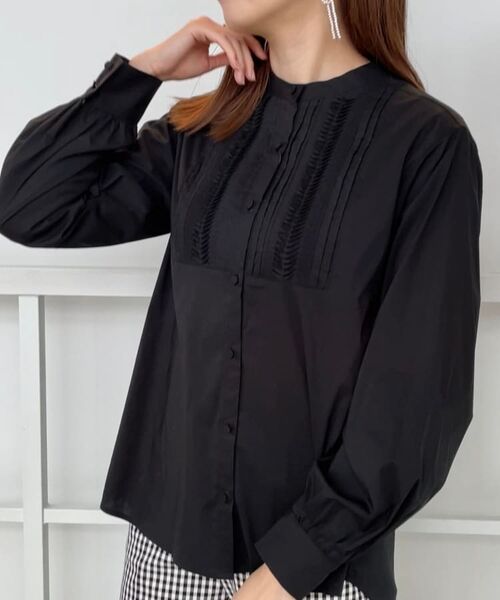 Couture Brooch / クチュールブローチ シャツ・ブラウス | 【きれいめ・通勤】ランダムタックレースシャツ | 詳細24