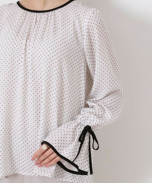 Couture Brooch / クチュールブローチ シャツ・ブラウス | 梨地フロッキードットブラウス | 詳細24