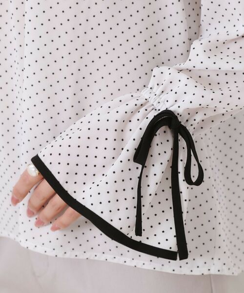 Couture Brooch / クチュールブローチ シャツ・ブラウス | 梨地フロッキードットブラウス | 詳細25