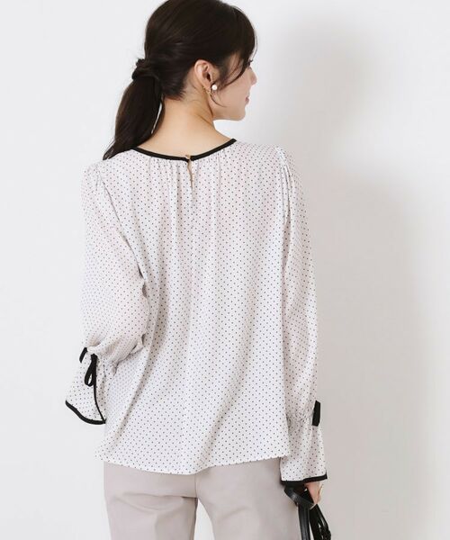 Couture Brooch / クチュールブローチ シャツ・ブラウス | 梨地フロッキードットブラウス | 詳細5