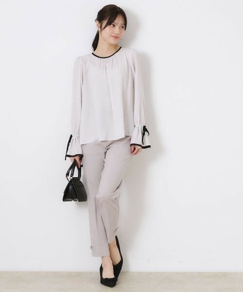 Couture Brooch / クチュールブローチ シャツ・ブラウス | 梨地フロッキードットブラウス | 詳細6