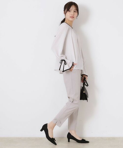 Couture Brooch / クチュールブローチ シャツ・ブラウス | 梨地フロッキードットブラウス | 詳細7