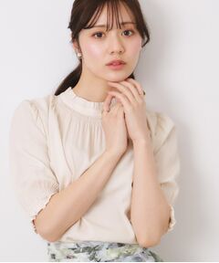 【SS～LLサイズ・二の腕カバー・通勤】RTピケシャーリングブラウス