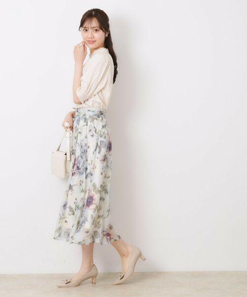 Couture Brooch / クチュールブローチ シャツ・ブラウス | 【SS～LLサイズ・二の腕カバー・通勤】RTピケシャーリングブラウス | 詳細2