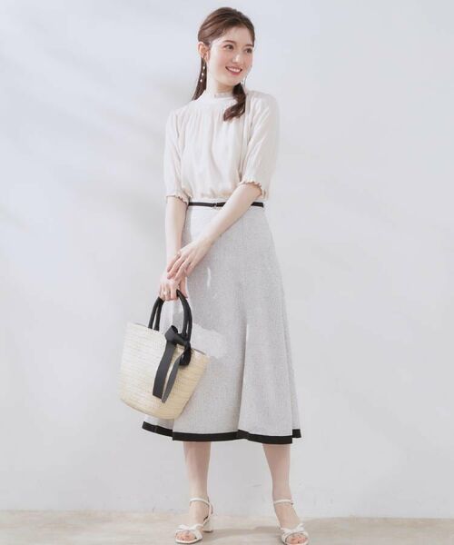 Couture Brooch / クチュールブローチ シャツ・ブラウス | 【SS～LLサイズ・二の腕カバー・通勤】RTピケシャーリングブラウス | 詳細9