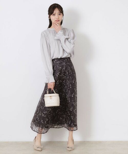 Couture Brooch / クチュールブローチ シャツ・ブラウス | 【通勤・大人可愛い】シャーリングギャザーブラウス | 詳細17