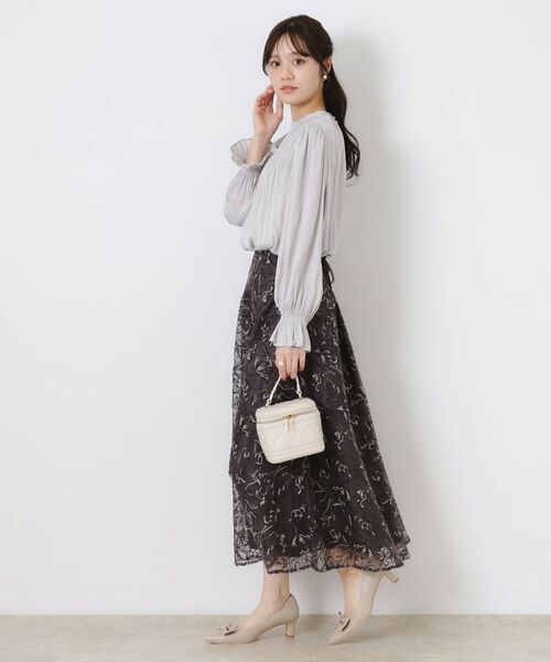 Couture Brooch / クチュールブローチ シャツ・ブラウス | 【通勤・大人可愛い】シャーリングギャザーブラウス | 詳細18