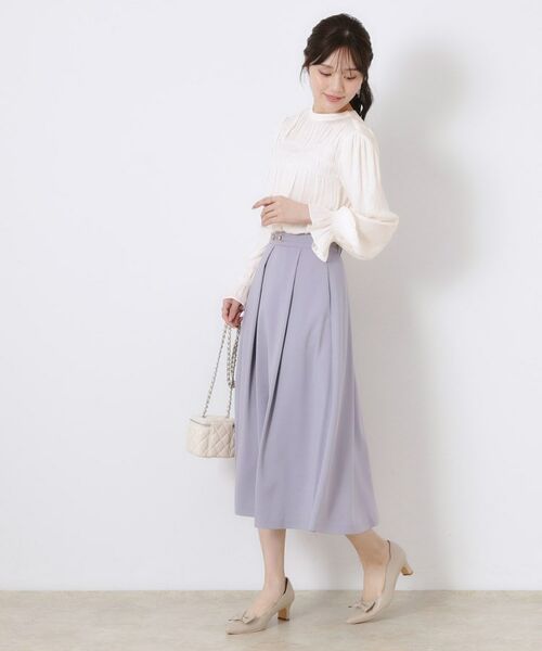 Couture Brooch / クチュールブローチ シャツ・ブラウス | 【通勤・大人可愛い】シャーリングギャザーブラウス | 詳細2