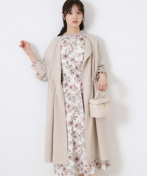 Couture Brooch / クチュールブローチ その他アウター | ノーカラードロストロングコート | 詳細1