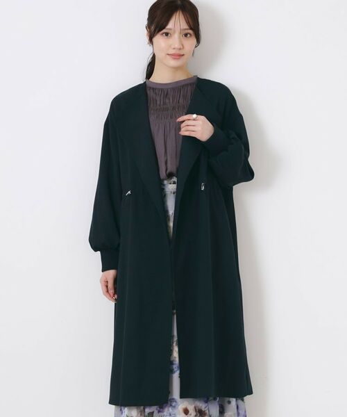 Couture Brooch / クチュールブローチ その他アウター | ノーカラードロストロングコート | 詳細18