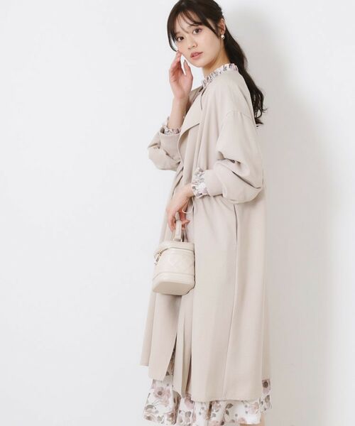 Couture Brooch / クチュールブローチ その他アウター | ノーカラードロストロングコート | 詳細3