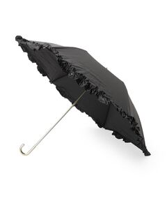 Couture Brooch / クチュールブローチ 傘 | 晴雨兼用フリルデザイン折り畳み傘