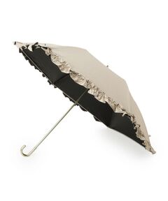 Couture Brooch / クチュールブローチ 傘 | 晴雨兼用フリルデザイン折り畳み傘
