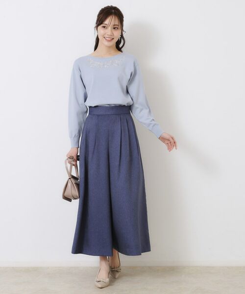 Couture Brooch / クチュールブローチ ニット・セーター | 【大人可愛い・通勤】フラワーエンブロニット | 詳細14