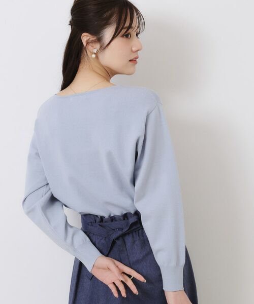 Couture Brooch / クチュールブローチ ニット・セーター | 【大人可愛い・通勤】フラワーエンブロニット | 詳細21