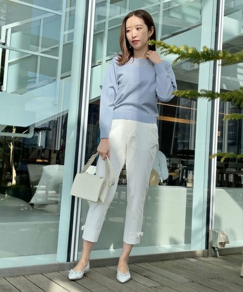 Couture Brooch / クチュールブローチ ニット・セーター | 【大人可愛い・通勤】フラワーエンブロニット | 詳細25