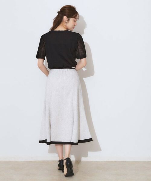 Couture Brooch / クチュールブローチ ニット・セーター | 【手洗い可能・UV・アンチピリング・接触冷感・二の腕カバー】透かし袖ニットトップス | 詳細13