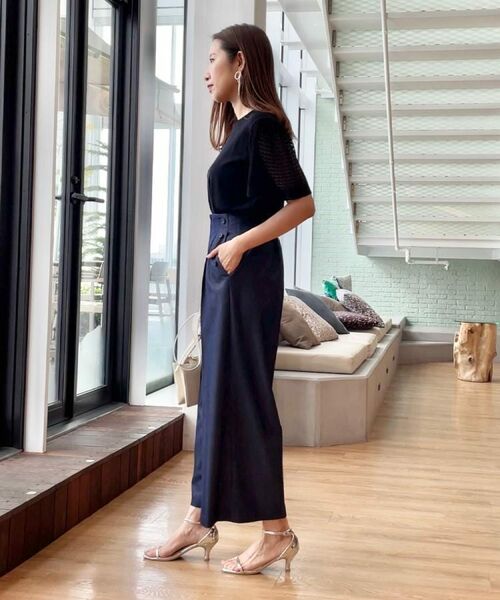 Couture Brooch / クチュールブローチ ニット・セーター | 【手洗い可能・UV・アンチピリング・接触冷感・二の腕カバー】透かし袖ニットトップス | 詳細19