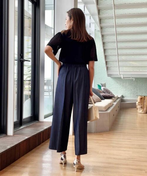 Couture Brooch / クチュールブローチ ニット・セーター | 【手洗い可能・UV・アンチピリング・接触冷感・二の腕カバー】透かし袖ニットトップス | 詳細20