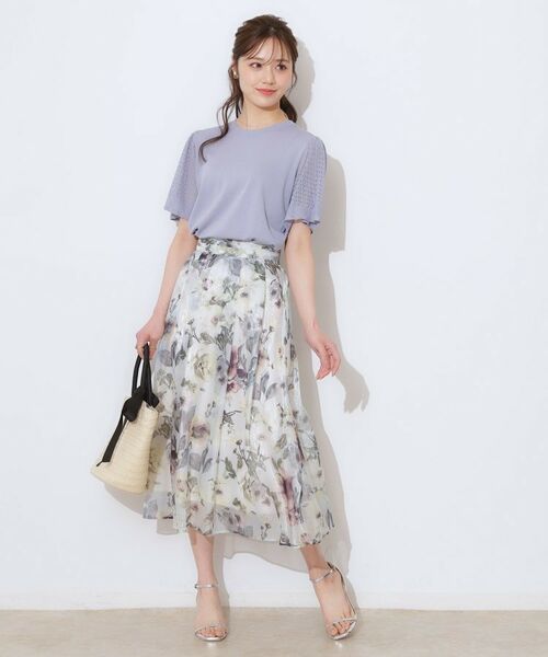 Couture Brooch / クチュールブローチ ニット・セーター | 【手洗い可能・UV・アンチピリング・接触冷感・二の腕カバー】透かし袖ニットトップス | 詳細22