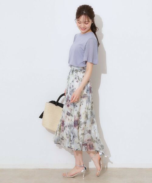 Couture Brooch / クチュールブローチ ニット・セーター | 【手洗い可能・UV・アンチピリング・接触冷感・二の腕カバー】透かし袖ニットトップス | 詳細23