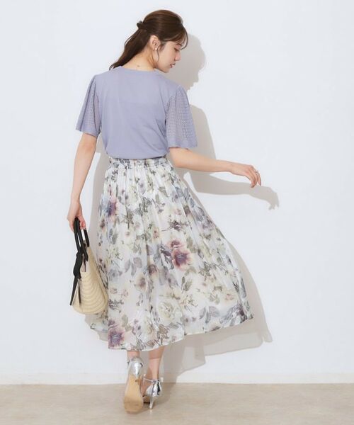 Couture Brooch / クチュールブローチ ニット・セーター | 【手洗い可能・UV・アンチピリング・接触冷感・二の腕カバー】透かし袖ニットトップス | 詳細24