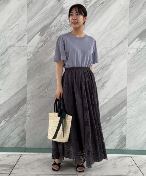 Couture Brooch / クチュールブローチ ニット・セーター | 【手洗い可能・UV・アンチピリング・接触冷感・二の腕カバー】透かし袖ニットトップス | 詳細29