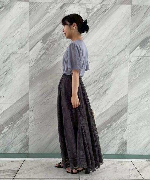 Couture Brooch / クチュールブローチ ニット・セーター | 【手洗い可能・UV・アンチピリング・接触冷感・二の腕カバー】透かし袖ニットトップス | 詳細30