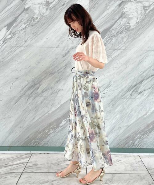 Couture Brooch / クチュールブローチ ニット・セーター | 【手洗い可能・UV・アンチピリング・接触冷感・二の腕カバー】透かし袖ニットトップス | 詳細8