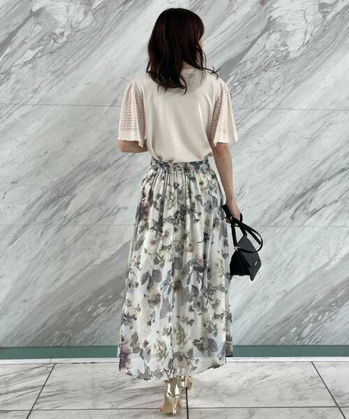 Couture Brooch / クチュールブローチ ニット・セーター | 【手洗い可能・UV・アンチピリング・接触冷感・二の腕カバー】透かし袖ニットトップス | 詳細9