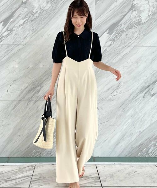 Couture Brooch / クチュールブローチ ニット・セーター | 【洗える・大人可愛い】リボン透かし柄ポロニット | 詳細16