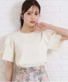 Couture Brooch / クチュールブローチ ニット・セーター | 【一枚でキマる・華やか】パール調付チューリップ袖ニット