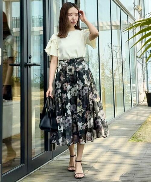 Couture Brooch / クチュールブローチ ニット・セーター | 【一枚でキマる・華やか】パール調付チューリップ袖ニット | 詳細12