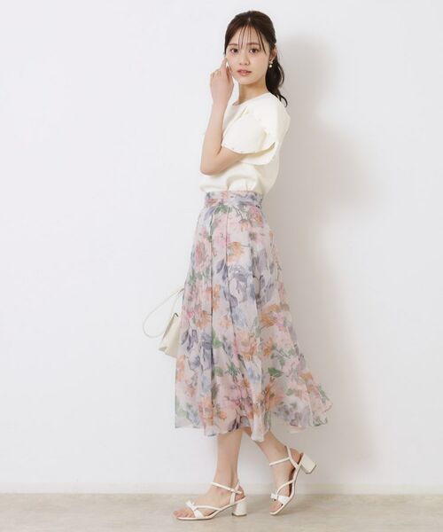 Couture Brooch / クチュールブローチ ニット・セーター | 【一枚でキマる・華やか】パール調付チューリップ袖ニット | 詳細2