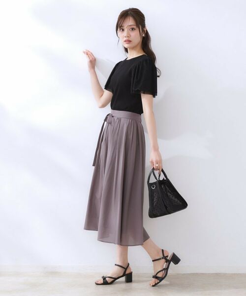 Couture Brooch / クチュールブローチ カットソー | 【二の腕カバー・通勤】レース袖テレコトップス | 詳細22