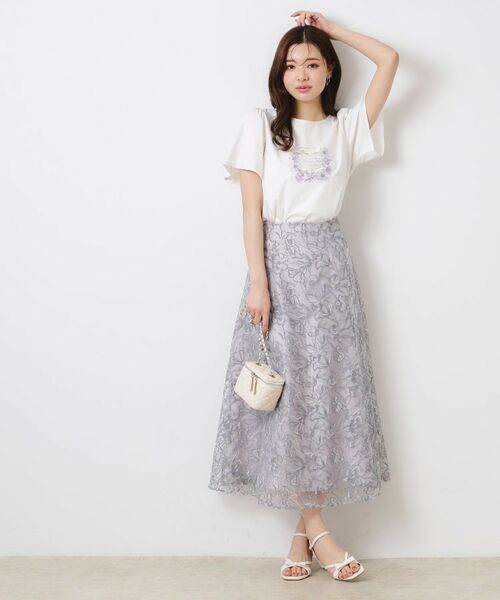 Couture Brooch / クチュールブローチ Tシャツ | 【接触冷感・UVカット】パフュームプリントTシャツ | 詳細1