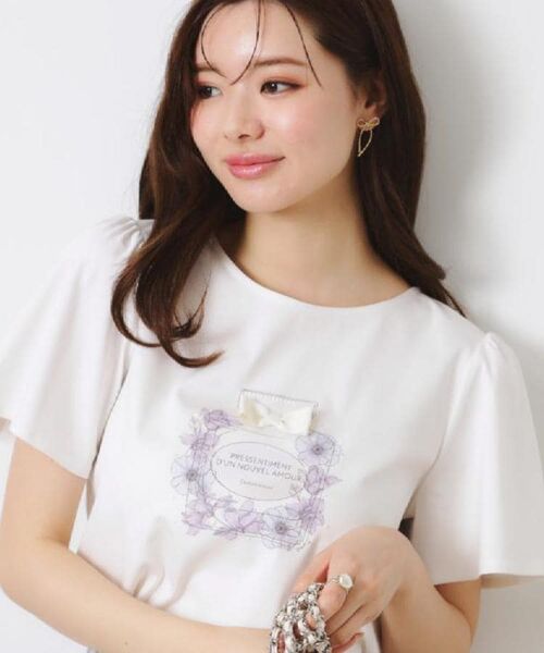 Couture Brooch / クチュールブローチ Tシャツ | 【接触冷感・UVカット】パフュームプリントTシャツ | 詳細6