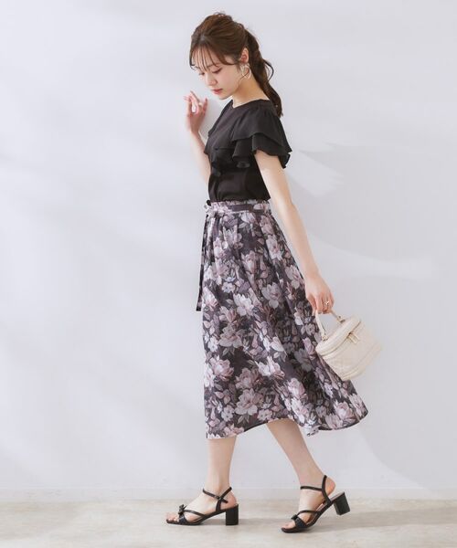 Couture Brooch / クチュールブローチ カットソー | 【接触冷感・UVカット・二の腕カバー】ラッフルフレアスリーブ | 詳細12