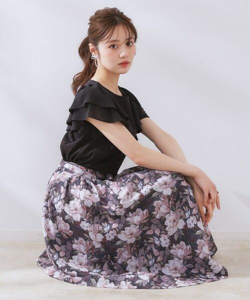 Couture Brooch / クチュールブローチ カットソー | 【接触冷感・UVカット・二の腕カバー】ラッフルフレアスリーブ | 詳細17