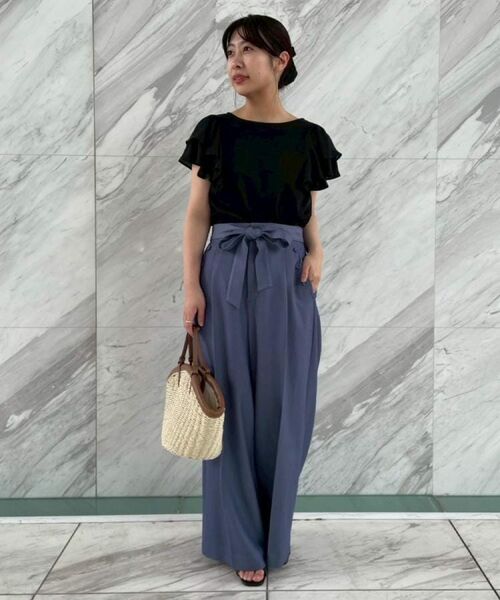 Couture Brooch / クチュールブローチ カットソー | 【接触冷感・UVカット・二の腕カバー】ラッフルフレアスリーブ | 詳細18