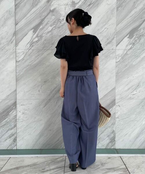 Couture Brooch / クチュールブローチ カットソー | 【接触冷感・UVカット・二の腕カバー】ラッフルフレアスリーブ | 詳細20