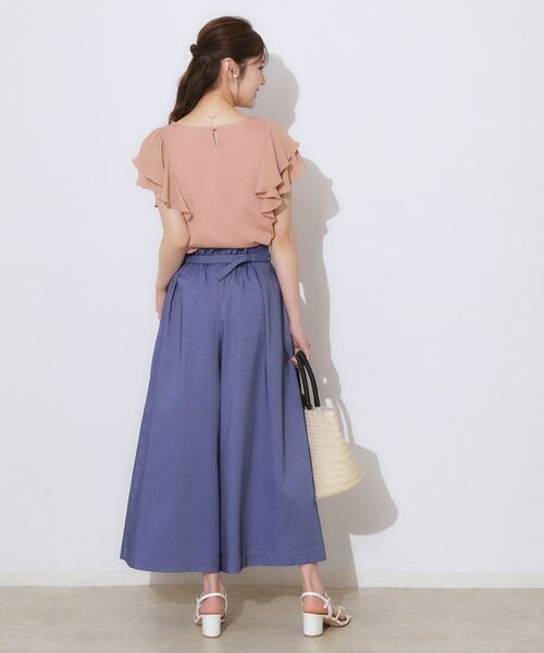 Couture Brooch / クチュールブローチ カットソー | 【接触冷感・UVカット・二の腕カバー】ラッフルフレアスリーブ | 詳細27